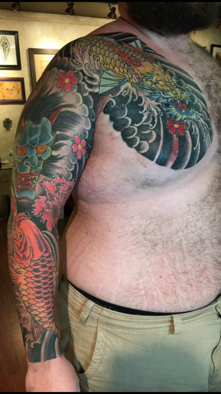 Japanese Oriental Full Back Tattoo By Mukesh Waghela At Moksha Tattoo Studio  Goa India. - Best Tattoo Studio Goa, Safe, Hygienic - Moksha Tattoo